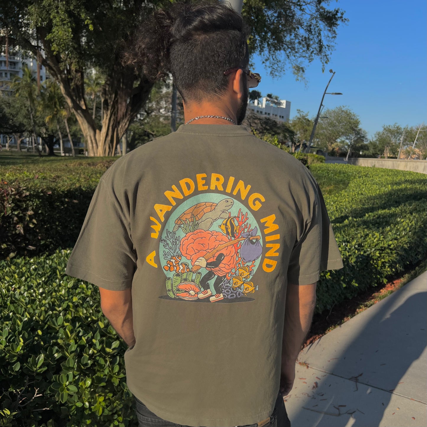 Reef Monoline Tee (Olive)