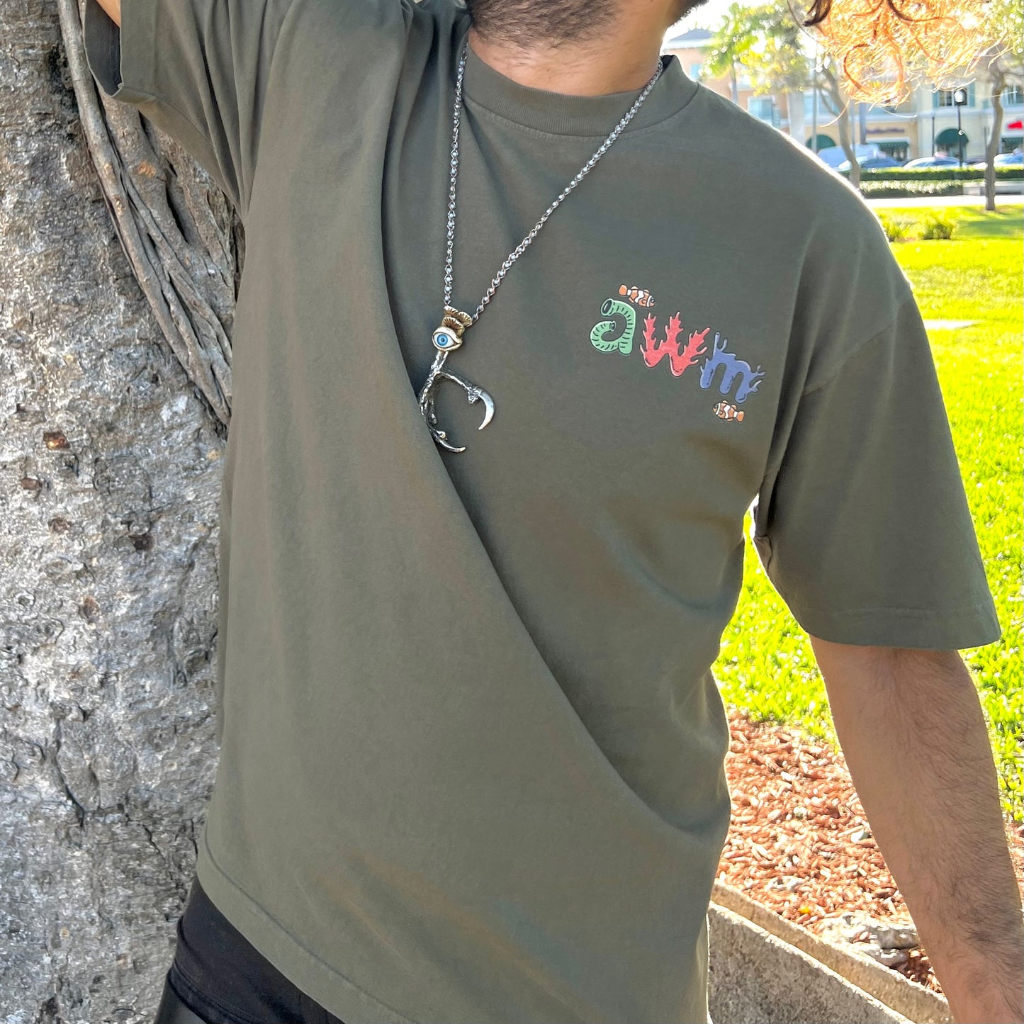Reef Monoline Tee (Olive)
