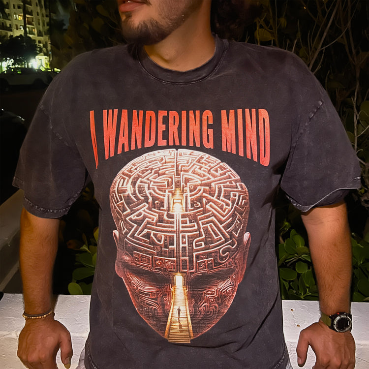 Mindful Maze Tee (Washed Black)