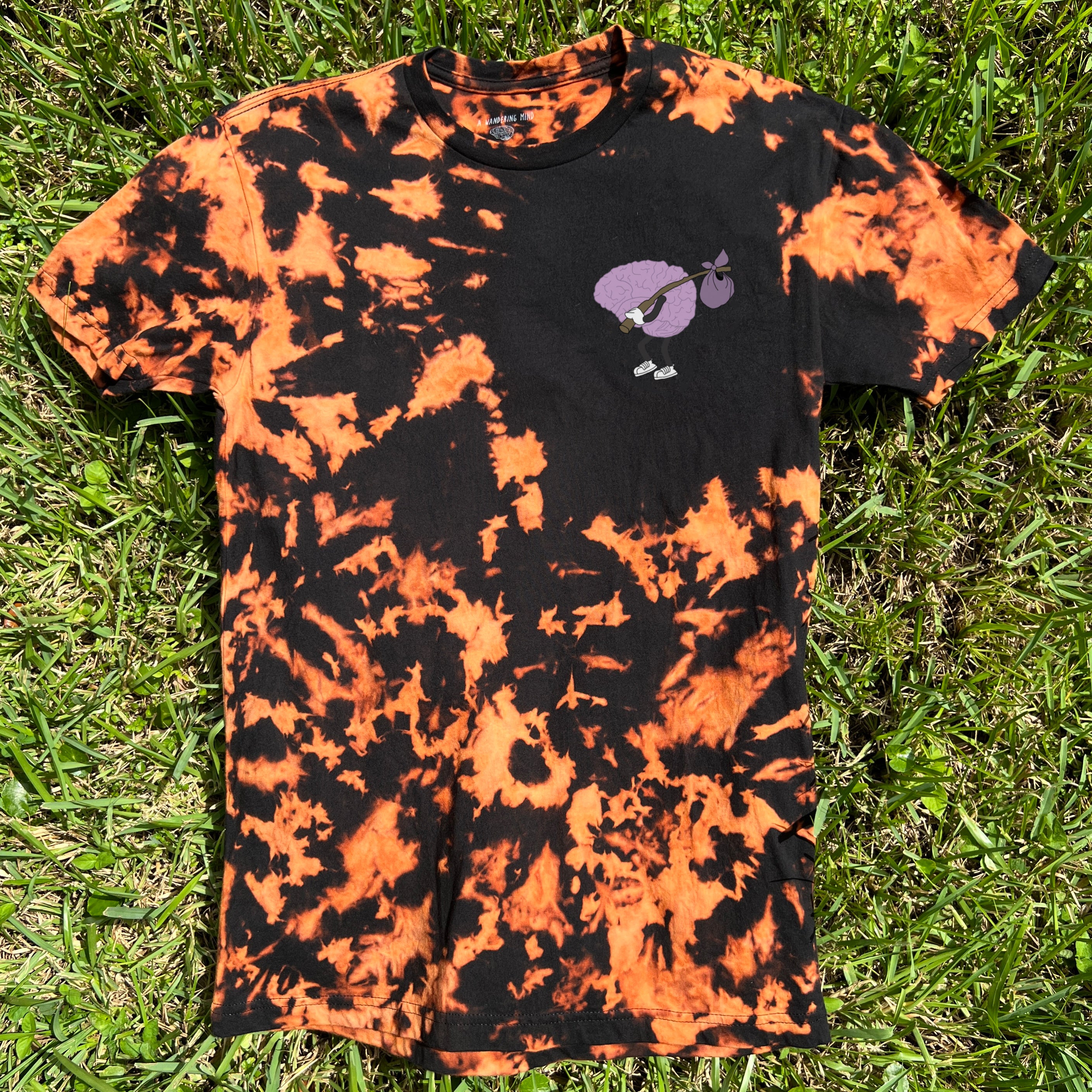 Wandering Logo T-Shirt - REVERSE DYE